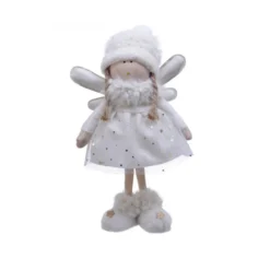 Ange debout 24x10x40 blanc - DECORIS