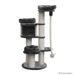 Arbre à chat gris foncé 140cm - DESJARDINS