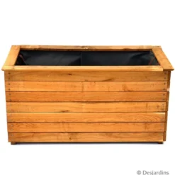 Bac en bois rectangulaire - 50x100cm