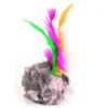 Balles peluche avec cloche/plume x100 ø4cm - TRIXIE