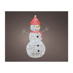 Bonhomme de neige lumineux 90cm - LUMINEO