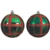 Boule carreau ø8 vert houx - DECORIS