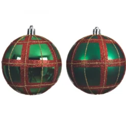 Boule carreau ø8 vert houx - DECORIS