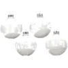 Boule en verre déco neige ø8 argent - DECORIS
