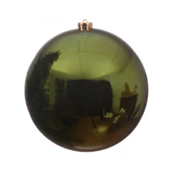 Boules uni brillant ø20 vert pin - DECORIS