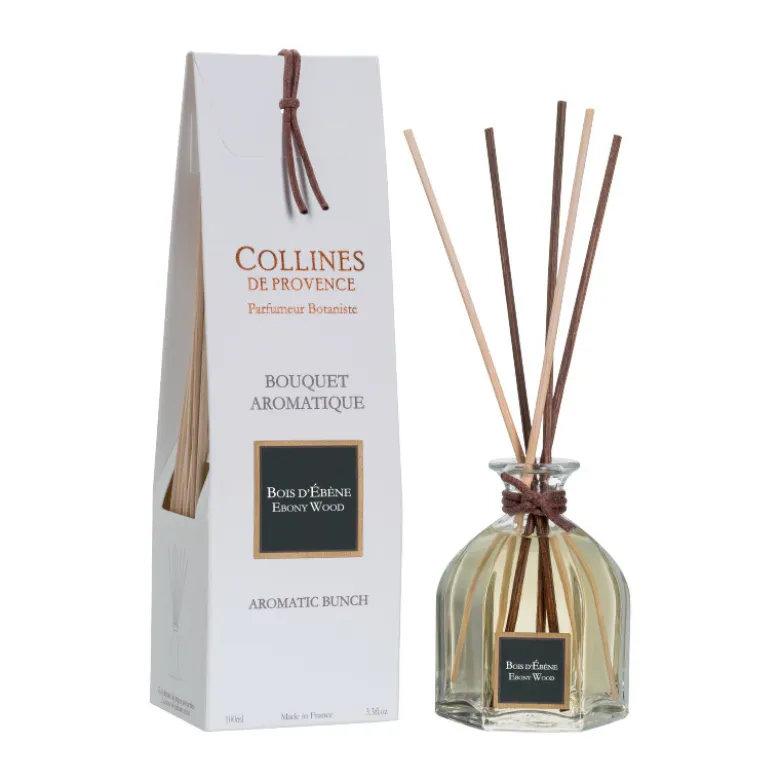 Bouquet aromatique 100ml bois d'ébène - COLLINES DE PROVENCE