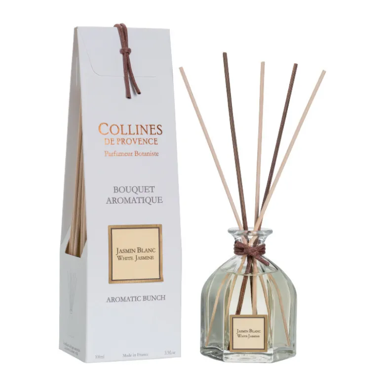 Bouquet aromatique 100ml jasmin blanc - COLLINES DE PROVENCE