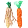 Carotte et épis de mais en paille 15cm-2pcs - TRIXIE