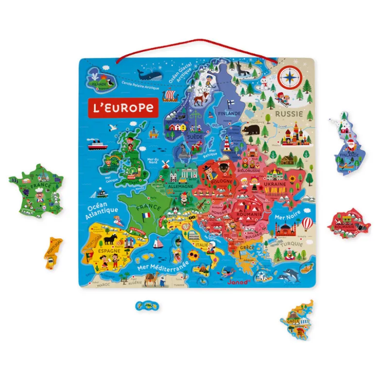 Carte d'Europe magnétique - JANOD