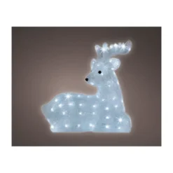 Cerf couché lumineux 43cm - LUMINEO