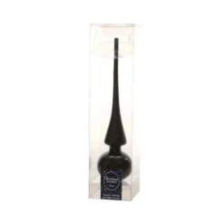 Cimier flèche en verre uni brillant ø6x26 noir - DECORIS