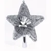 Cimier étoile lametta 23x21x2cm argent - DECORIS