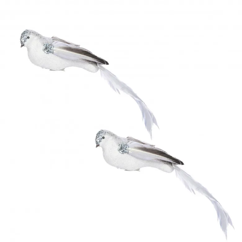 Clip oiseau 2 pièces 6.5x37-H6.5 bleu clair - EDELMAN
