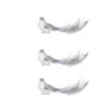Clip oiseau 3 pièces 4.5x18-H5.5 bleu clair - EDELMAN