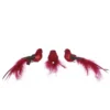 Clip oiseau 3 pièces 4.5x18-H5.5 rouge - EDELMAN