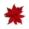 Clip poinsettia ø35x27 rouge - EDELMAN