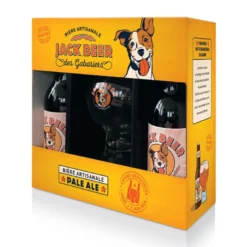 Coffret Jack Beer pale ale 7° - 2x 33 cl+1 verre - BRASSERIE DES GABARIERS
