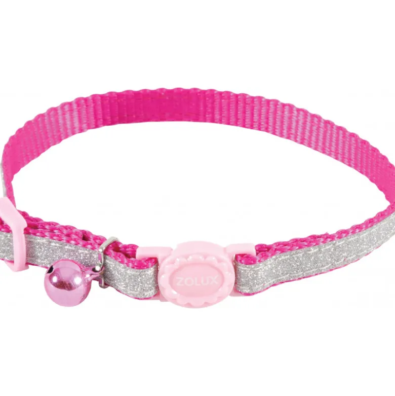 Collier nylon shiny reglable rose - ZOLUX
