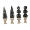 CONE-SHAPED & SCULPTED TOPIARIES SET OF 4 - LEMAX