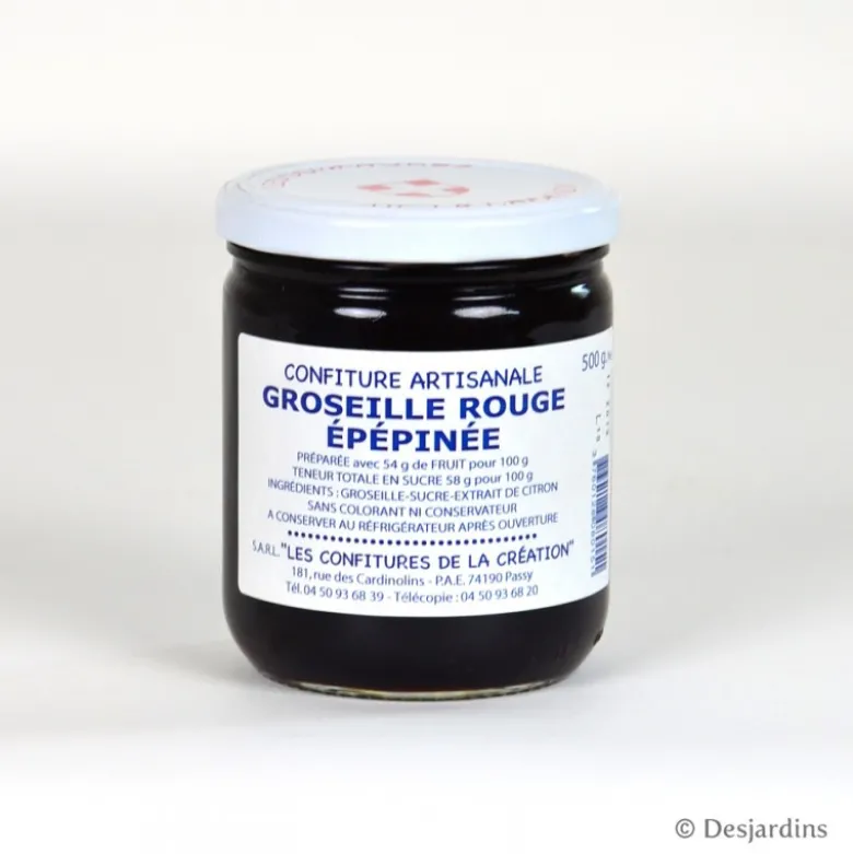 Confiture de groseille rouge épépinée - 500G