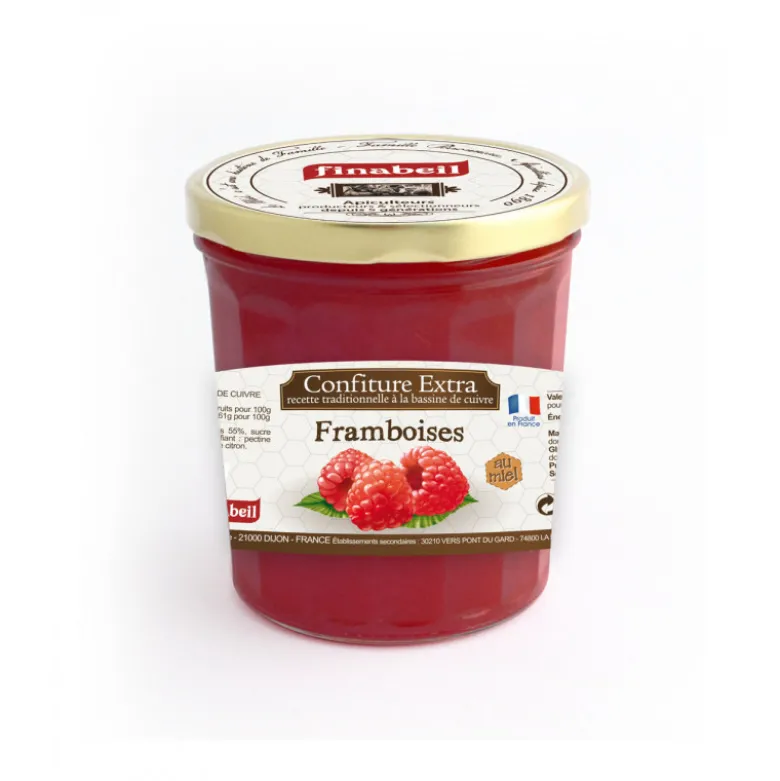 Confiture framboises 375g - FINABEIL