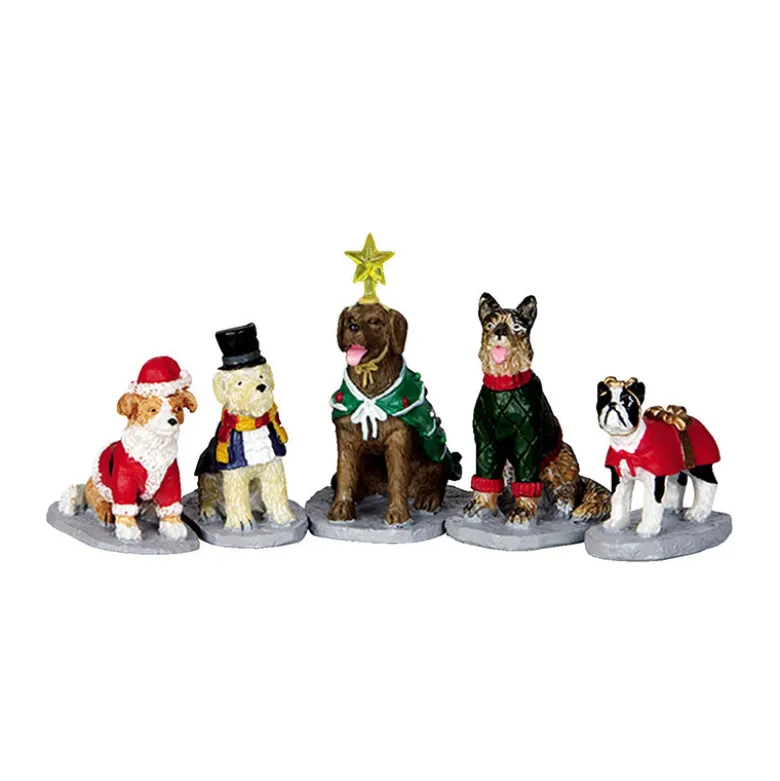 COSTUMED CANINES SET OF 5 - LEMAX