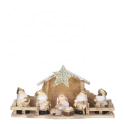Crèche de Noël pile 10x30-H15 crème - EDELMAN