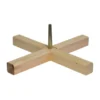 Croix 59 cm bois axe métal - GREEN CAP