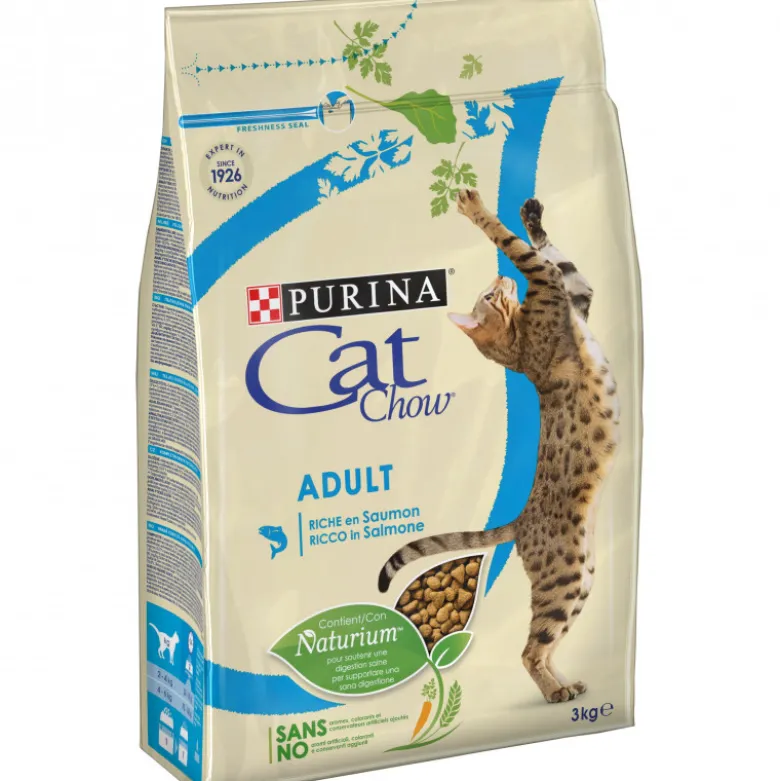 Croquettes chats-adult saumon 3kg - PURINA