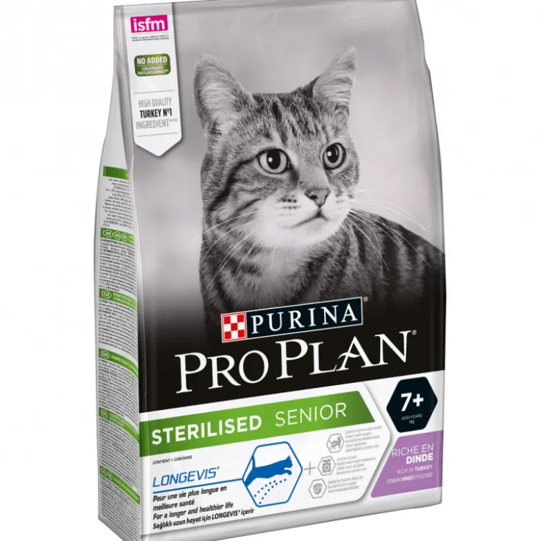 Croquettes chats-sterilised senior dinde 3kg - PURINA