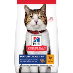 Croquettes pour chat âgé au poulet 1.5KG - HILL'S