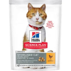 Croquettes pour chat stérilisé au poulet 300G - HILL'S