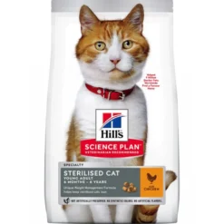 Croquettes pour chat stérilisé au poulet 3KG - HILL'S