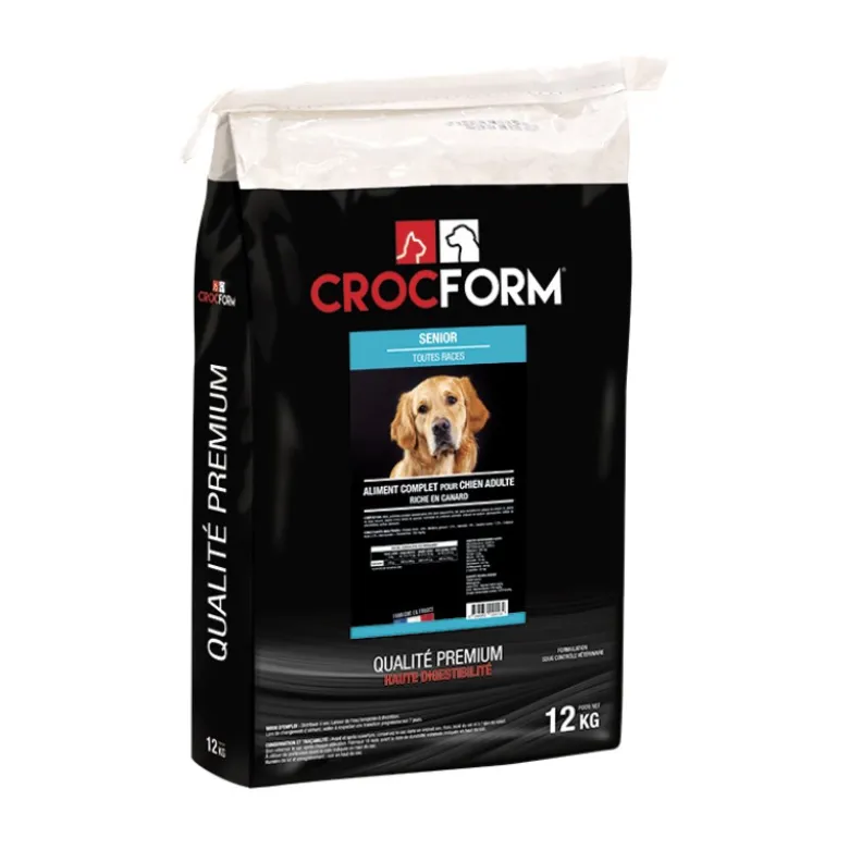 Croquettes Premium Senior chien 12kg - CROCFORM