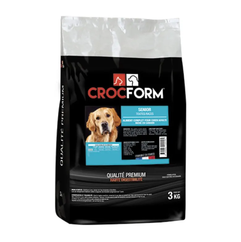 Croquettes Premium Senior chien 3kg - CROCFORM