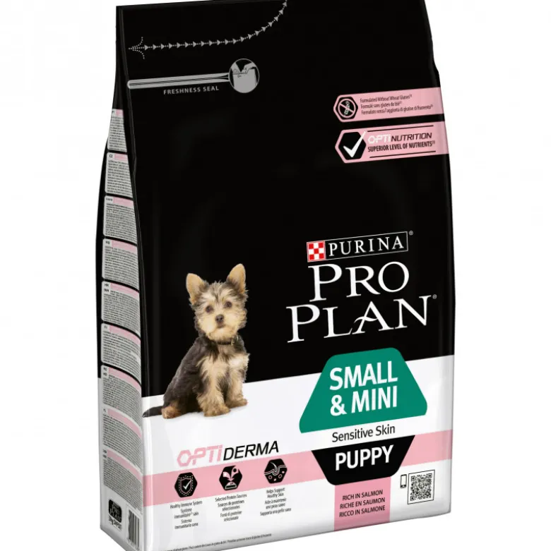 Croquettes small&mini puppy sensitive saumon 3kg - PURINA