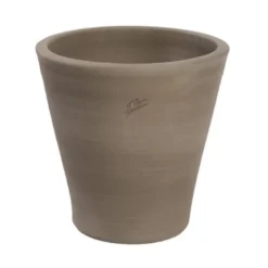 Cuvier Goicoechea "Contemporain" terre cuite teintée gris - ø52x52cm