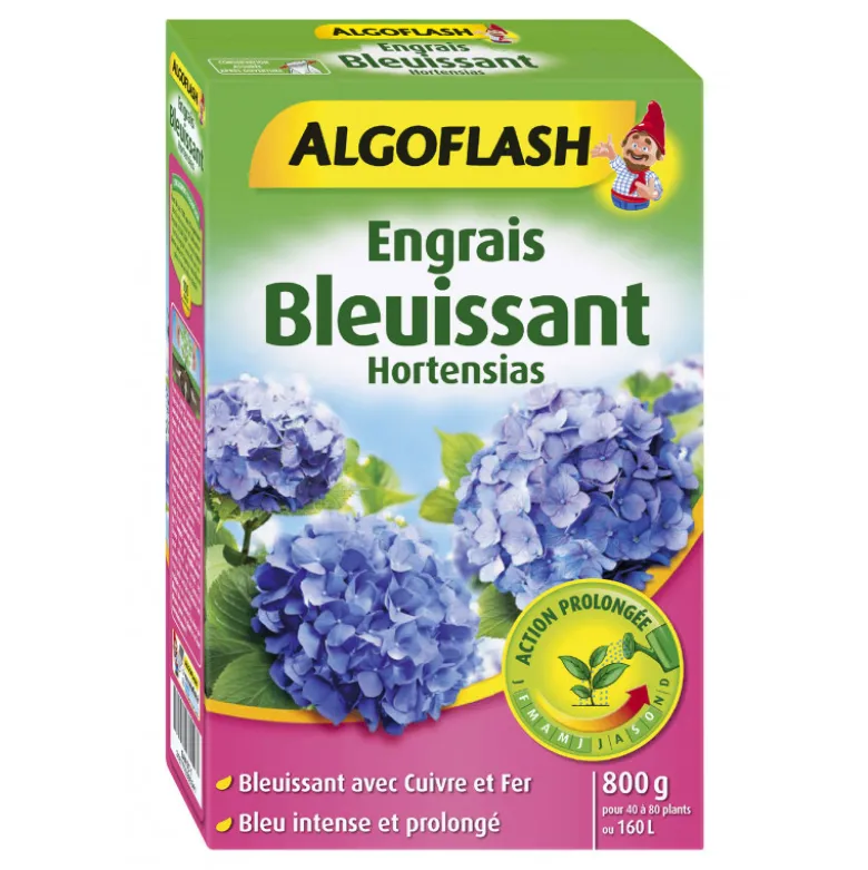 Engrais bleuissant hortensia act. prolongée 800g - ALGOFLASH