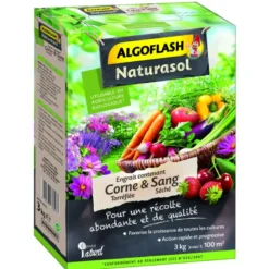 Engrais corne torréfiée&sang séché 3kg - ALGOFLASH