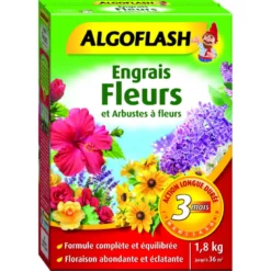 Engrais fleurs&arbust. fleur. act. prolongée 1.8 - ALGOFLASH