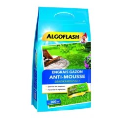 Engrais gazon anti-mousse sac 6kg pr 200m - ALGOFLASH