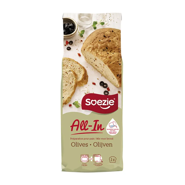 Farine All-in pour pain grec aux olives - 0.5kg
