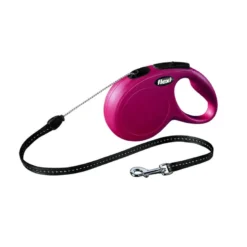 Flexi new classic laisse corde flexi s: 8 m roug - FLEXI