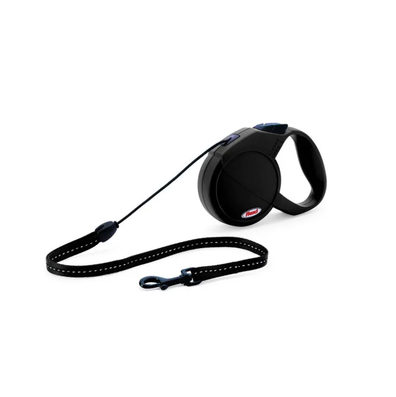 Flexi new classic laisse corde flexi m: 8 m noir - FLEXI