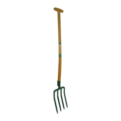 Fourche à bêcher 4 dents emmanchée 90 cm - SAISONS ET JARDINS