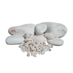 Galets marbre calibre 8/16 - filet de 20 kg - AQUITER
