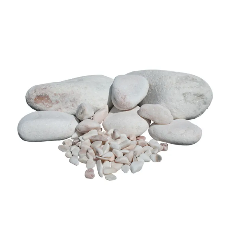 Galets marbre calibre 8/16 - filet de 20 kg - AQUITER