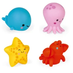 4 Gicleurs de bain - Les animaux de la mer - JANOD