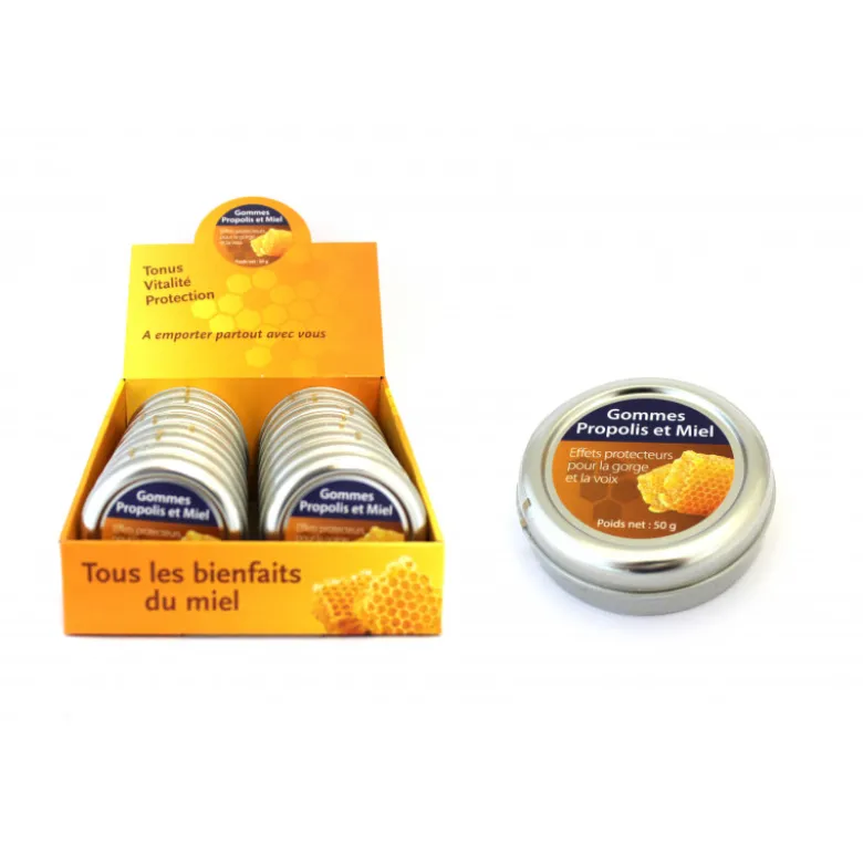 Gommes à mâcher propolis boite métal 50g - FINABEIL