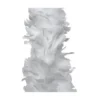 Guirlande boa plumes 12x184cm blanc - DECORIS